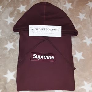 TRADE ONLY Supreme Box Logo Hoodie Wine FW11